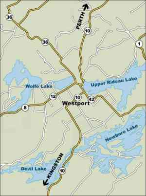 Westport and surrounding area.